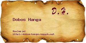 Dobos Hanga névjegykártya